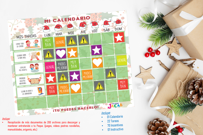 CALENDARIO NAVIDEÑO :: creacionesjacas